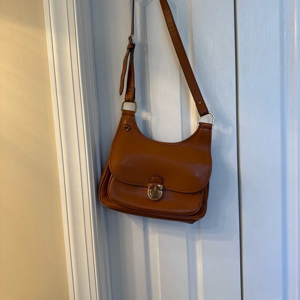 Tory Burch Tan Shoulder saddle  Bag